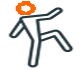 muay thai icon vector