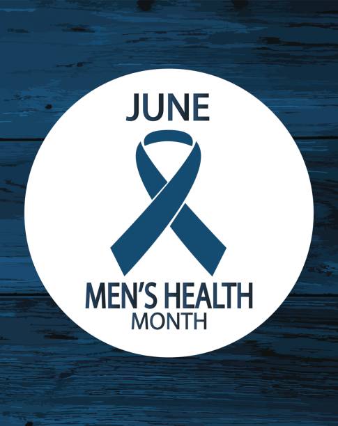 Blue awareness ribbon symbolizing men’s health and addiction recovery awareness.